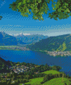 Aesthetic Strandbad Zell Am See Diamond Painting