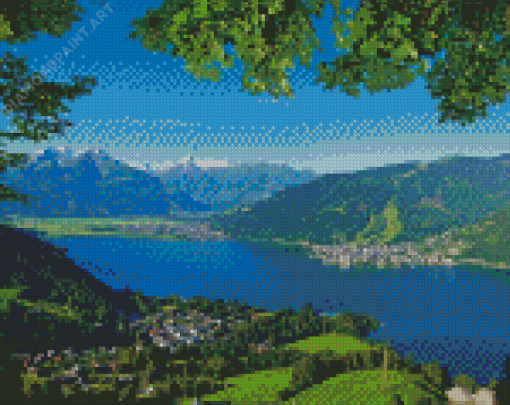 Aesthetic Strandbad Zell Am See Diamond Painting