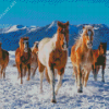 Aesthetic Winter Horses Diamond Painting