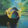 Aesthetic House Boat Diamond Painting