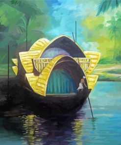 Aesthetic House Boat Diamond Painting