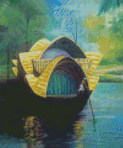 Aesthetic House Boat Diamond Painting