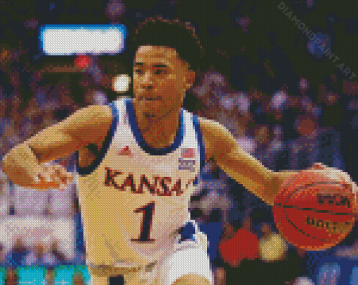 Aesthetic Kansas College Basketball Diamond Painting