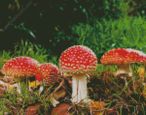 Aesthetic Mushroom Diamond Painting