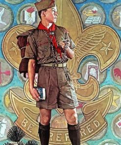 Aesthetic Scout Guy Diamond Painting