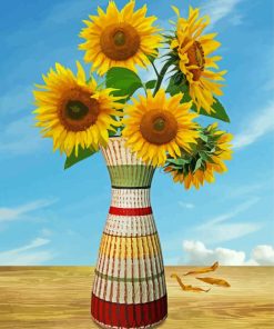 Aesthetic Sunflower Vase Art Diamond Painting