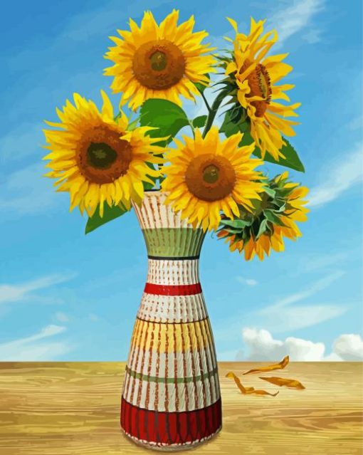 Aesthetic Sunflower Vase Art Diamond Painting