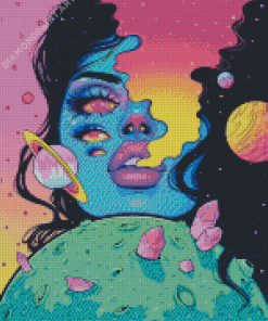 Aesthetic Universe Girl Diamond Painting