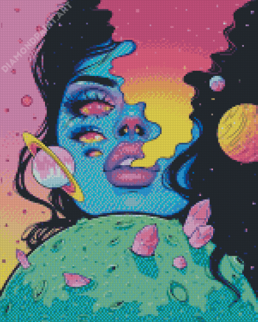 Aesthetic Universe Girl Diamond Painting