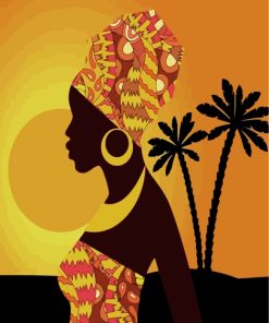 Afro Woman Diamond Painting