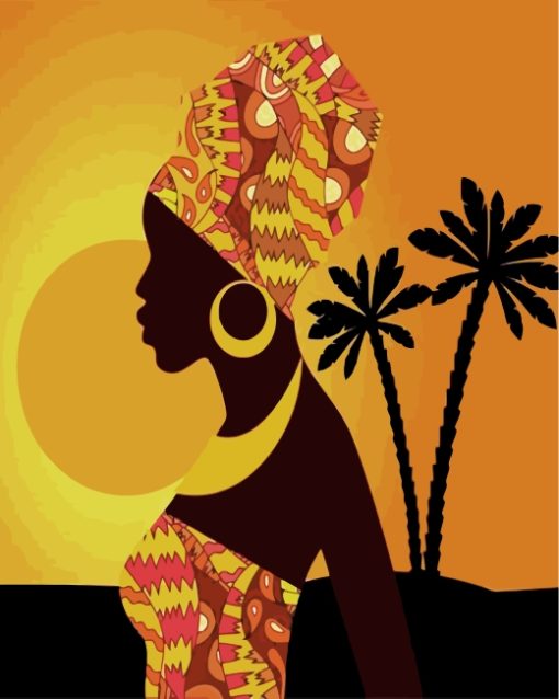 Afro Woman Diamond Painting