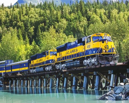 Alaska Railroad Diamond Painting