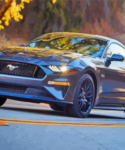 Black 2018 GT Mustang Diamond Painting