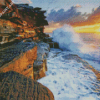 Clovelly Beach At Sunset Diamond Painting