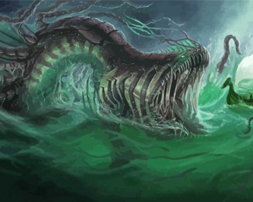 Creepy Sea Monsters Art Diamond Painting