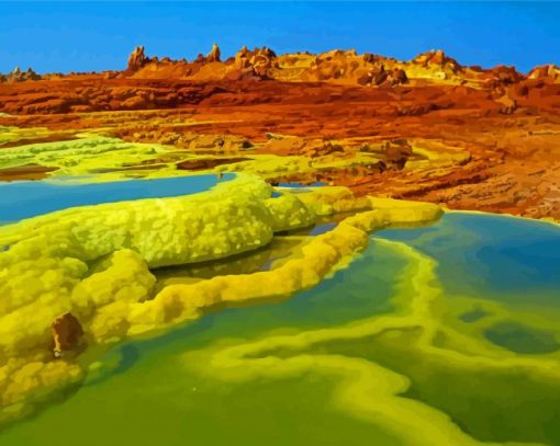 Danakil Depression Ethiopia Diamond Painting