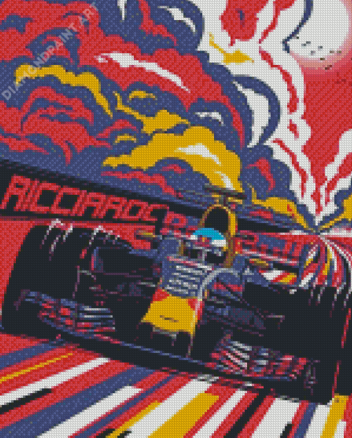 Daniel Ricciardo Car Diamond Painting