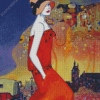 Deco Lady By Helena lam Diamond Painting