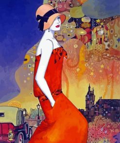 Deco Lady By Helena lam Diamond Painting