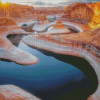 Desert Water Streams Diamond Painting