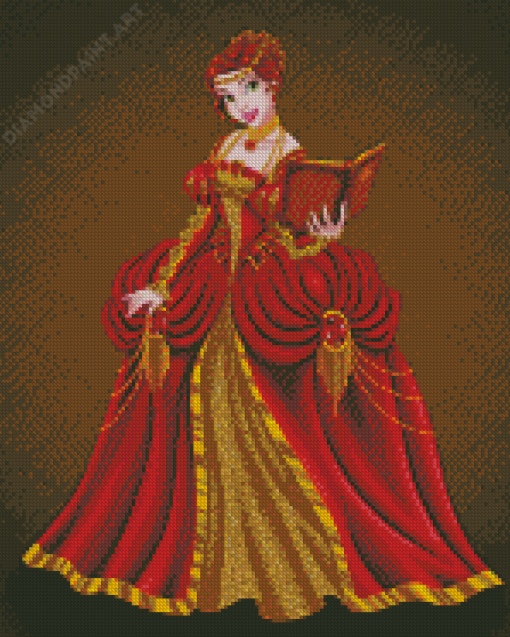 Disney Princess In Bodice Dress Diamond Painting