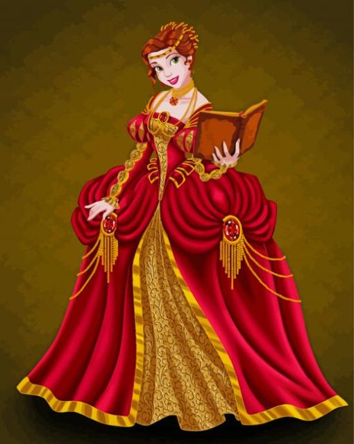 Disney Princess In Bodice Dress Diamond Painting