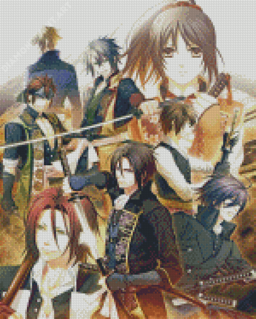 Hakuouki Shinsengumi Kitan Anime Diamond Painting