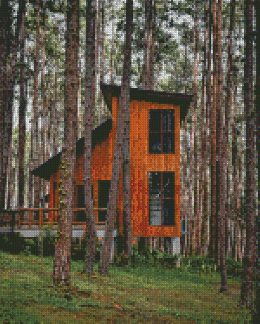 House In The Woods Diamond Painting