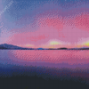 Lake Purple Aurora Diamond Painting