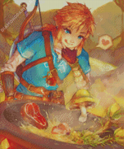 Link Breath Of The Wild Cooking Diamond Painting