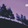 Moon Purple Night Diamond Painting