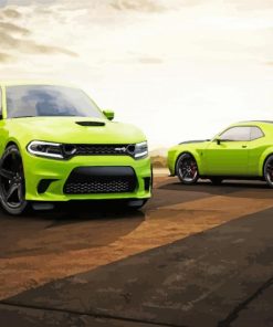 Mopar Green Cars Diamond Painting