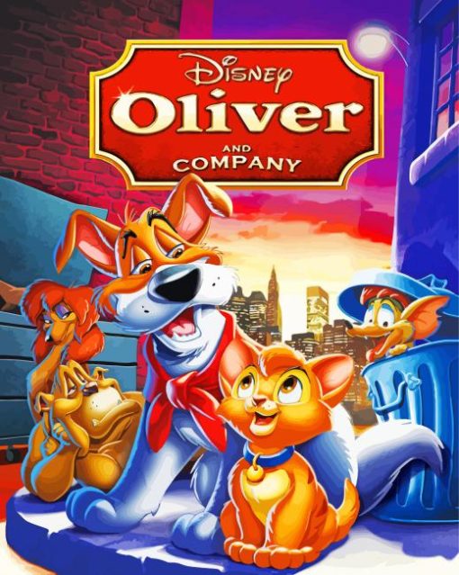 Oliver And Company Movie Diamond Painting