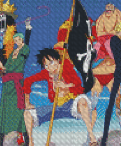 One Piece Mugiwara Diamond Painting