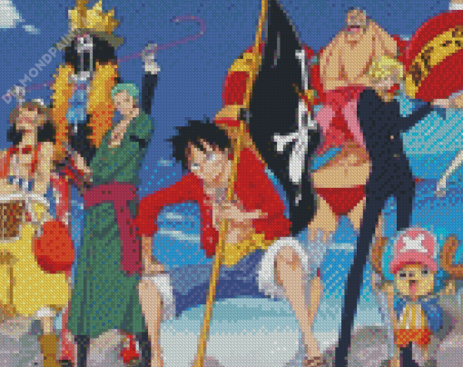 One Piece Mugiwara Diamond Painting