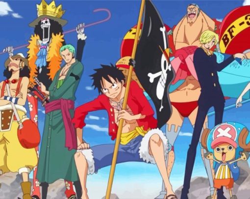 One Piece Mugiwara Diamond Painting