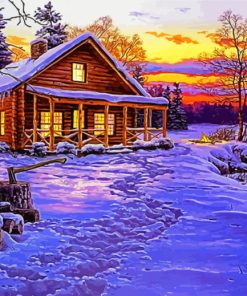 Painting Winter Landscape Painting Art Diamond Painting