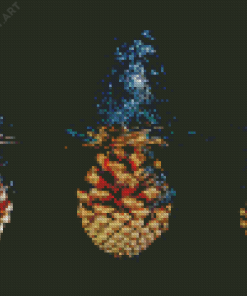 Pinecone In Water Diamond Painting