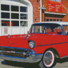 Red 1957 Chevy Art Diamond Painting