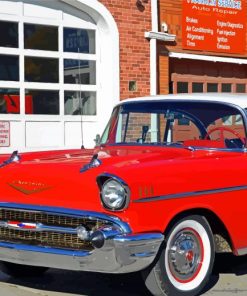 Red 1957 Chevy Art Diamond Painting