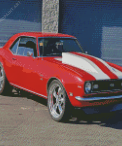 Red 1968 Camaro Diamond Painting