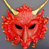 Red Dragon Mask Diamond Diamond Painting