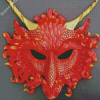 Red Dragon Mask Diamond Diamond Painting