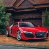 Red Audi Illustration Diamond Painting