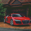 Red Audi Illustration Diamond Painting