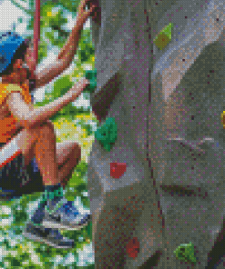 Rock Climbing Wall Diamond Painting