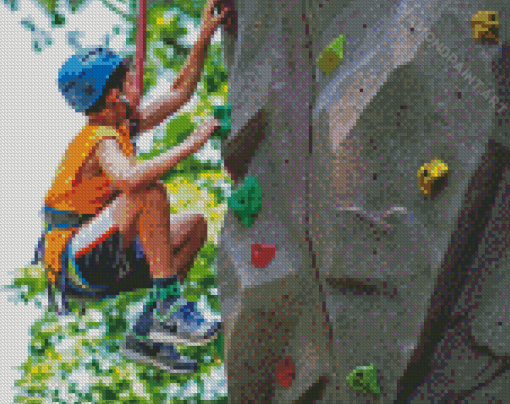 Rock Climbing Wall Diamond Painting