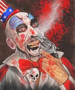 Scary Captain Spaulding Diamond Painting