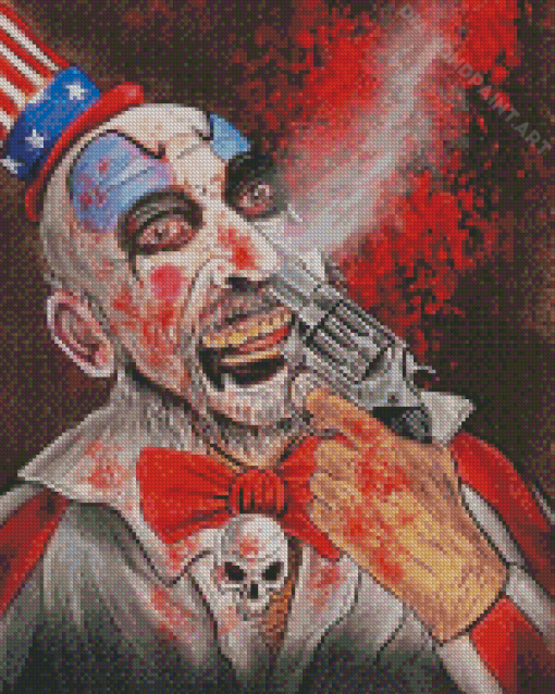 Scary Captain Spaulding Diamond Painting