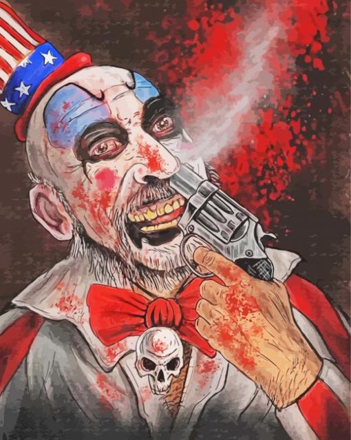 Scary Captain Spaulding Diamond Painting